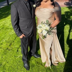 Gold/Champagne Formal Dress.